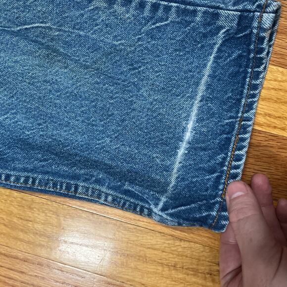 Vintage Levis 20505-0217 Denim Jeans Orange Tab 38x31 40 Tag USA Made Fade - Picture 11 of 11